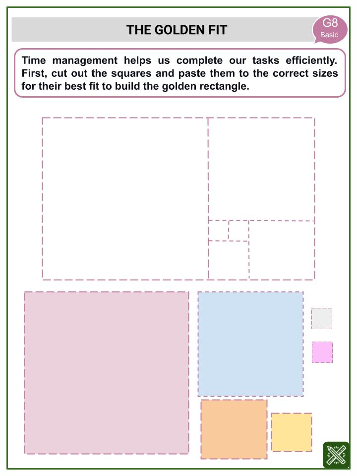 Golden Ratio (Savings and Banking Themed) Worksheets